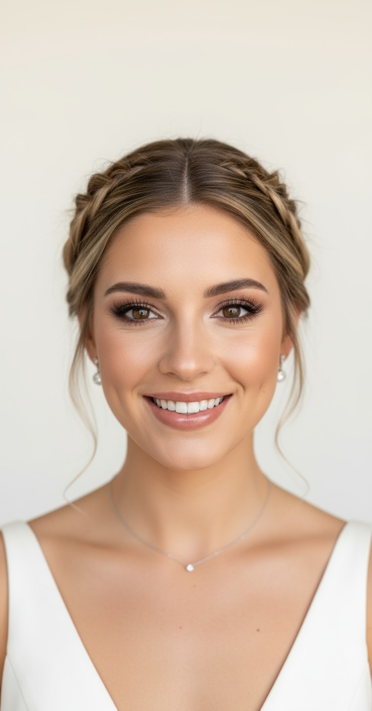 After Braid Updo For Wedding